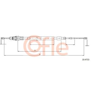 Handbrake Cable - Rear