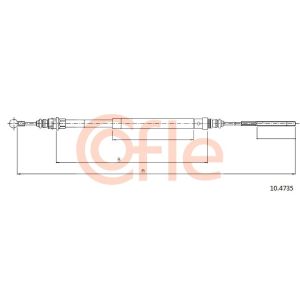 Handbrake Cable - LH