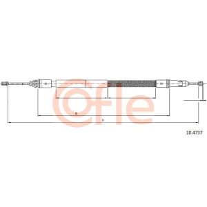 Handbrake Cable - Rear