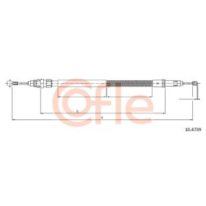 Handbrake Cable - Rear