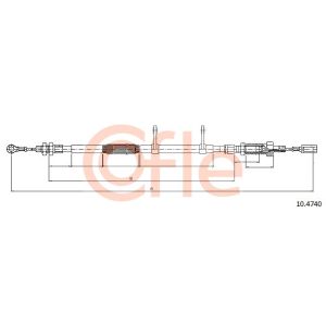 Handbrake Cable - Front