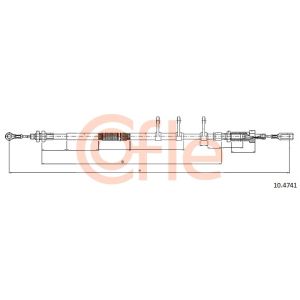 Handbrake Cable - Front