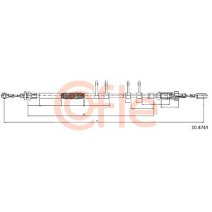 Handbrake Cable - Front