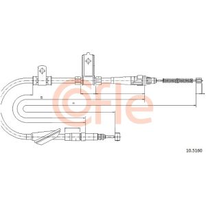 Handbrake Cable - RH