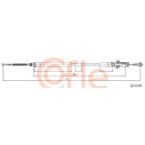 Handbrake Cable - Centre