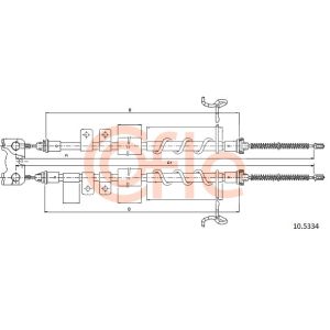 Handbrake Cable - Rear