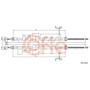 Handbrake Cable - Rear