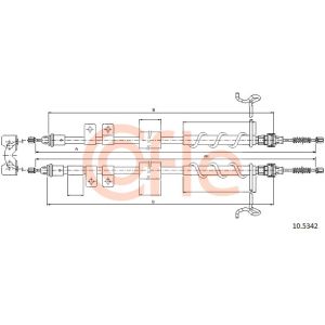 Handbrake Cable - Rear