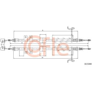 Handbrake Cable - Rear