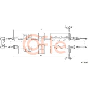 Handbrake Cable - Rear