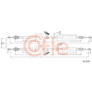 Handbrake Cable - Rear