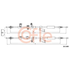 Handbrake Cable - Rear