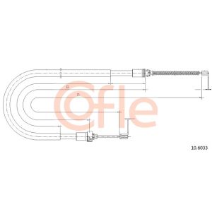 Handbrake Cable - Rear