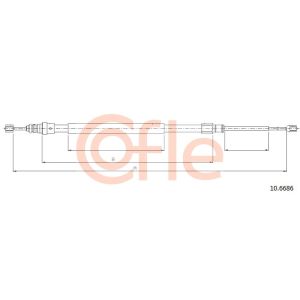 Handbrake Cable - Rear