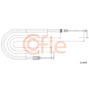 Handbrake Cable - RH