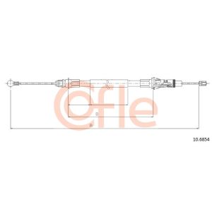 Handbrake Cable - Rear