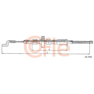 Handbrake Cable - Rear