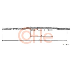 Handbrake Cable - Rear