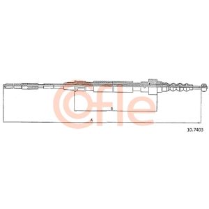 Handbrake Cable - Rear