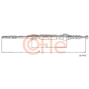 Handbrake Cable - Rear