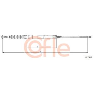 Handbrake Cable - LH