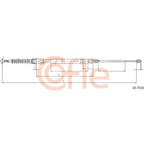 Handbrake Cable - Rear