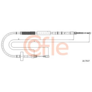 Handbrake Cable - LH