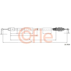 Handbrake Cable - Rear