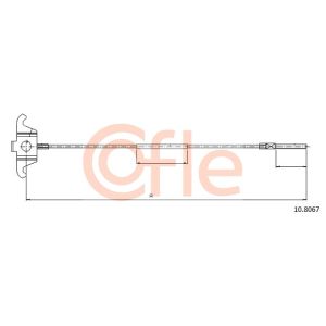 Handbrake Cable - Front