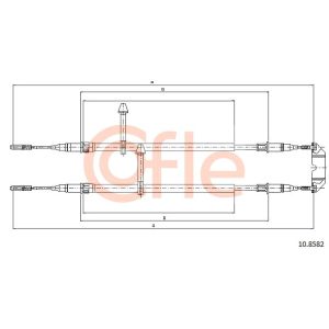 Handbrake Cable - Rear