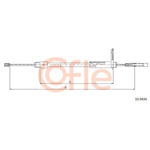 Handbrake Cable - LH