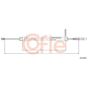 Handbrake Cable - RH