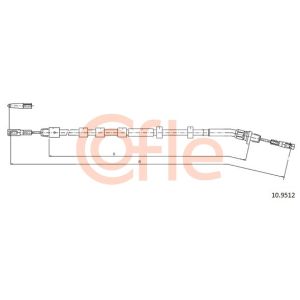 Handbrake Cable - LH