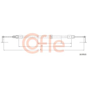 Handbrake Cable - Rear