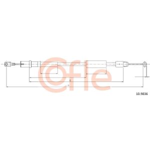 Handbrake Cable - RH