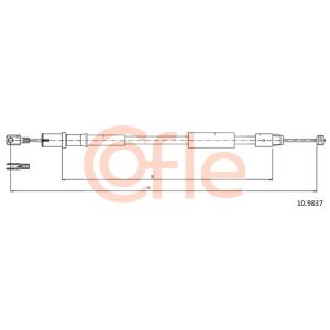 Handbrake Cable - LH