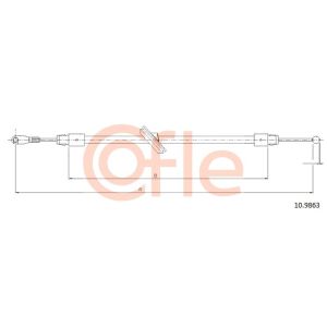 Handbrake Cable - Front