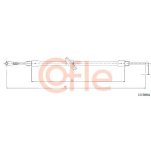 Handbrake Cable - Front