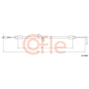 Handbrake Cable - Front