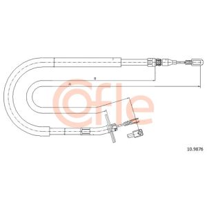 Handbrake Cable - RH