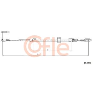 Handbrake Cable - Front