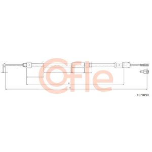 Handbrake Cable - Rear