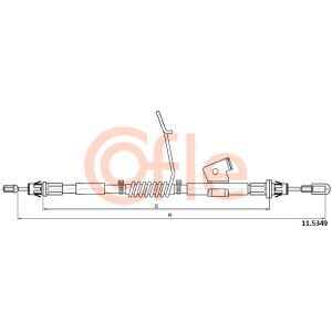 Handbrake Cable - LH