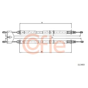 Handbrake Cable - Rear