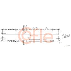 Handbrake Cable - Rear