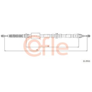 Handbrake Cable - Rear