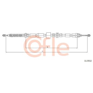 Handbrake Cable - Rear