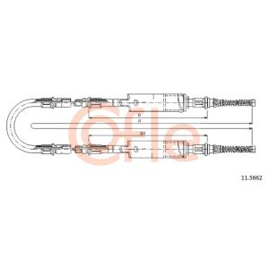 Handbrake Cable - Rear