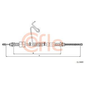 Handbrake Cable - LH