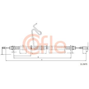 Handbrake Cable - LH